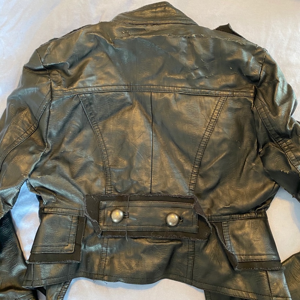VINTAGE 2004 JOUJOU TODDLERS LEATHER JACKET - Picture 6 of 13